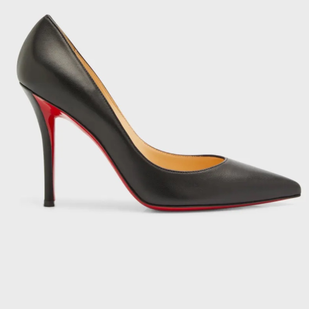 Apostrophy Leather Christian Louboutin Pumps